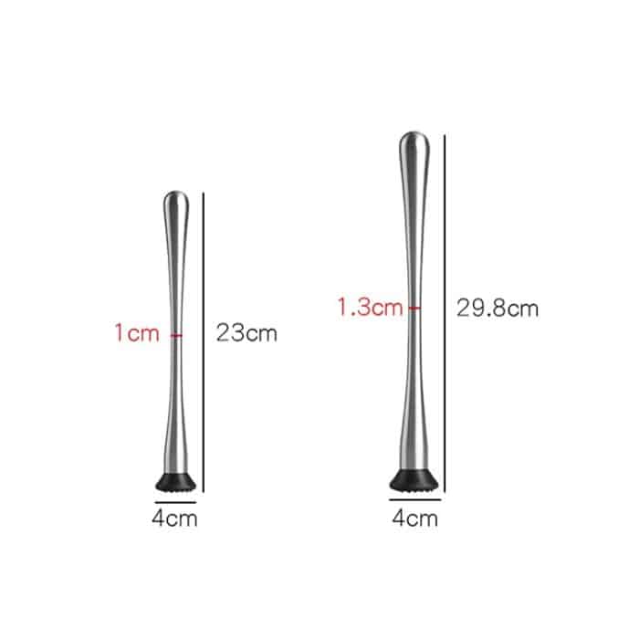 Zerkleinertes Obst, Eis am Stiel, zerstoßenes Eis, Hammer, Barkeeper, zerdrückte Stäbchen, 23x4x1cm Small, 29.8x4x1.3cm Large – Bild 6