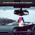 2 PCS Auto Rückspiegel Handyhalterung Fahrtenschreiber Befestigungsclip – Bild 7