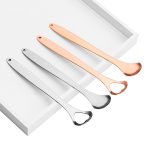 2 Stück Zungenreiniger Mundgeruch Edelstahl-Reinigungsbürste, Tongue Scraper+Two-piece Set (Silver ), Tongue Scraper + Two-piece Set (Rose Gold ) – Bild 3