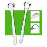 2 Stück Zungenreiniger Mundgeruch Edelstahl-Reinigungsbürste, Tongue Scraper+Two-piece Set (Silver ), Tongue Scraper + Two-piece Set (Rose Gold ) – Bild 4