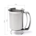 Handheld Edelstahl Teigspender Cupcake Teig Trichter Rührer Teigabscheider – Bild 6