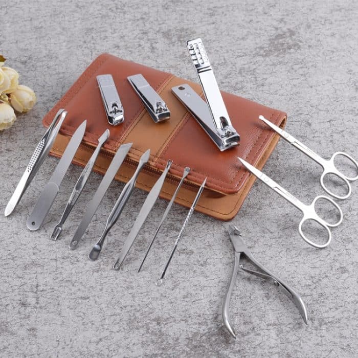 14-in-1-Nagelknipser-Set aus Edelstahl für die Schönheitsmaniküre – Bild 2