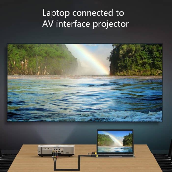 JingHua HDMI-3RCA HDMI zu 3RCA Konvertierungskabel Set-Top-TV-Projektor AV Lotus Konverterkabel, 1m, 2m, 3m, 5m – Bild 8