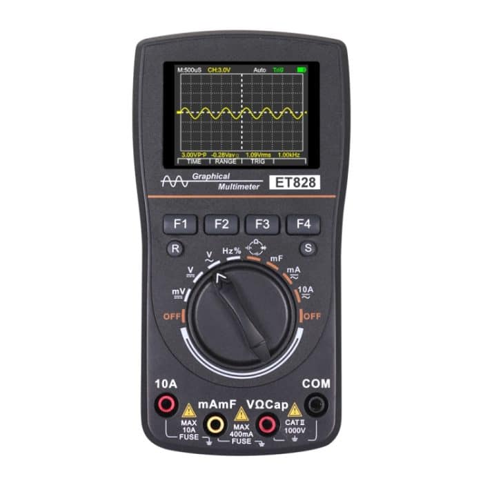 TBD05642999.jpg ET828 2-in-1-2-in-1-Oszilloskop-Multimeter 2,4-Zoll-Farbbildschirm-Messgerät Digitalwiderstands-Frequenztester 1 MHz 2,5 Msps-Messgerät – Bild 1