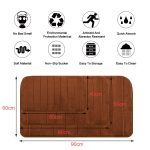 Rutschfester, wasserabsorbierender Teppich, Badezimmermatte, zotteliger Memory-Schaum, Küchentür-Bodenmatte, 40X60CM, 50X80CM, 50X90CM – Bild 3