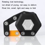 WEST BIKING Fahrrad Snti-Theft Key Lock Motorradketten-Klappschloss – Bild 5