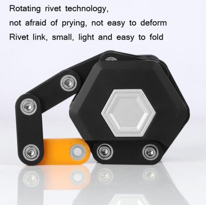 WEST BIKING Fahrrad Snti-Theft Key Lock Motorradketten-Klappschloss – Bild 5