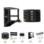 WEST BIKING Fahrrad Snti-Theft Key Lock Motorradketten-Klappschloss – Bild 7