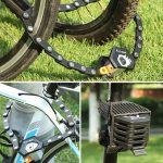 WEST BIKING Fahrrad Snti-Theft Key Lock Motorradketten-Klappschloss – Bild 8