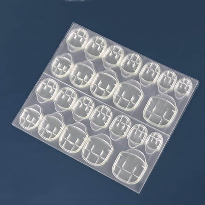 100 Blatt Jelly Glue Nail Doppelseitige Klebefolie Gelber Kleber Nagelaufkleber, 12 Stickers/sheet Regular 0.5mm Thick, 12 Stickers/sheet Ultra-thin 0.3mm Thick, 12 Stickers/sheet  Medium 0.4mm Thick, 24 Stickers/sheet Regular 0.5mm Thick... – Bild 1
