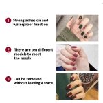 100 Blatt Jelly Glue Nail Doppelseitige Klebefolie Gelber Kleber Nagelaufkleber, 12 Stickers/sheet Regular 0.5mm Thick, 12 Stickers/sheet Ultra-thin 0.3mm Thick, 12 Stickers/sheet  Medium 0.4mm Thick, 24 Stickers/sheet Regular 0.5mm Thick... – Bild 3