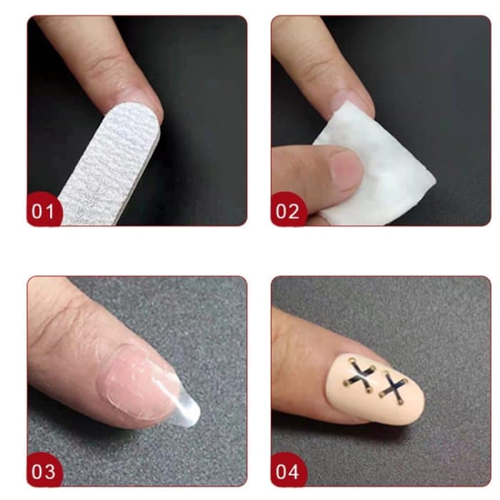 100 Blatt Jelly Glue Nail Doppelseitige Klebefolie Gelber Kleber Nagelaufkleber, 12 Stickers/sheet Regular 0.5mm Thick, 12 Stickers/sheet Ultra-thin 0.3mm Thick, 12 Stickers/sheet  Medium 0.4mm Thick, 24 Stickers/sheet Regular 0.5mm Thick... – Bild 4