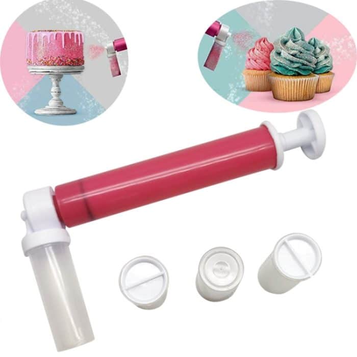 2 stücke Kuchen Färbung Manuelle Duster Kuchen Spray Tube Backen Dekoration Werkzeug – Bild 1