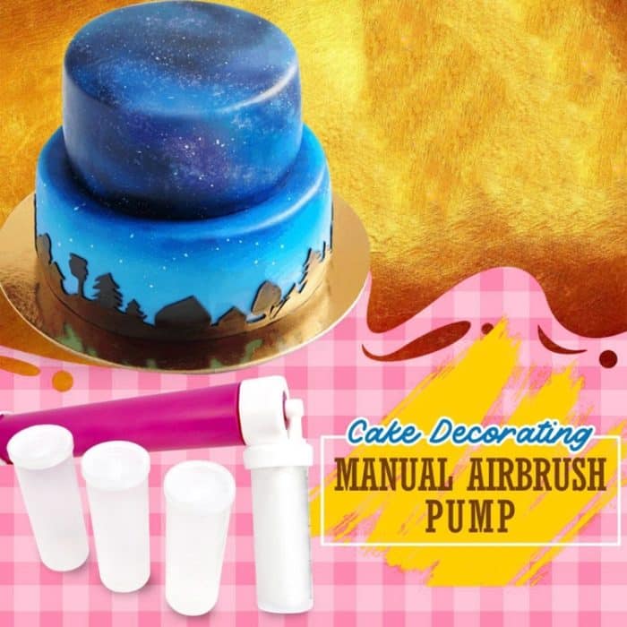 2 stücke Kuchen Färbung Manuelle Duster Kuchen Spray Tube Backen Dekoration Werkzeug – Bild 6