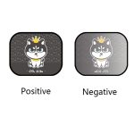 N978 2 Sets Sommer Cartoon Auto Elektrostatische Adsorption Seitenfenster Schatten Aufkleber – Bild 2