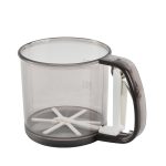 2 praktische handgehaltene Mehlsiebe, Puderzuckersiebe und Backwerkzeuge, Translucent Rose Red, Translucent Fluorescent Green, Translucent Pink, Translucent Brown