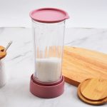 2 PCS Rotierende Edelstahl Tall Cup Body Mehl Sieb Zuckerdose – Bild 2