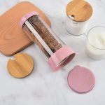 2 PCS Rotierende Edelstahl Tall Cup Body Mehl Sieb Zuckerdose – Bild 8