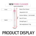 HD-2139 Mitesser-Sauggerät Porenreiniger Gesichtsreinigungs-Schönheitsgerät, White, Pink – Bild 4