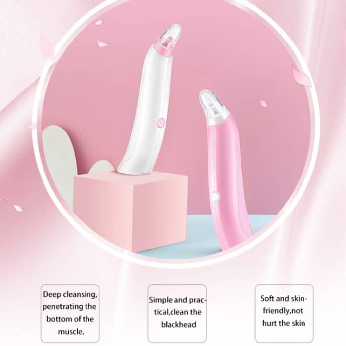 HD-2139 Mitesser-Sauggerät Porenreiniger Gesichtsreinigungs-Schönheitsgerät, White, Pink – Bild 9