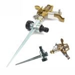 Rotierende Rasensprinkler Zinklegierungsgärten Landwirtschaftliche Wippensprinkler – Bild 2