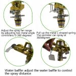 Rotierende Rasensprinkler Zinklegierungsgärten Landwirtschaftliche Wippensprinkler – Bild 6