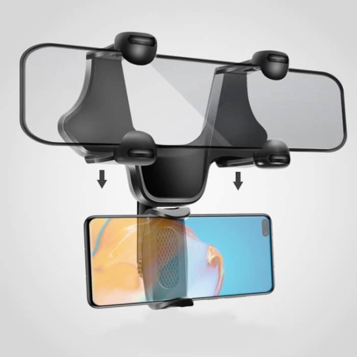 Auto Rückansicht Handyhalterung Auto Post Mirror Universal Navigationshalterung Driving Recorder Car Clip – Bild 3