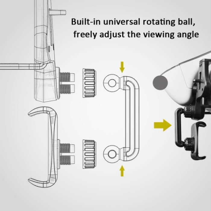 Auto Rückansicht Handyhalterung Auto Post Mirror Universal Navigationshalterung Driving Recorder Car Clip – Bild 4