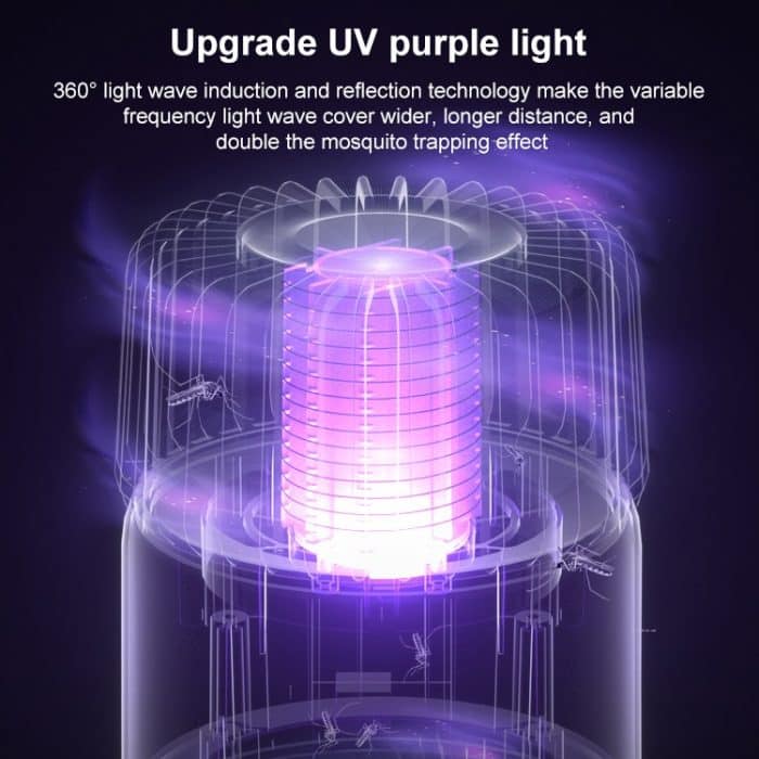USB-Photokatalysator-Mückenvernichter, elektrischer Schlag, Zwei-in-Eins-Mückenvernichter, White Gold  (Electric Shock + Suction), Black Gold (Electric Shock + Suction), White (Electric Shock), Black  (Electric Shock) – Bild 7