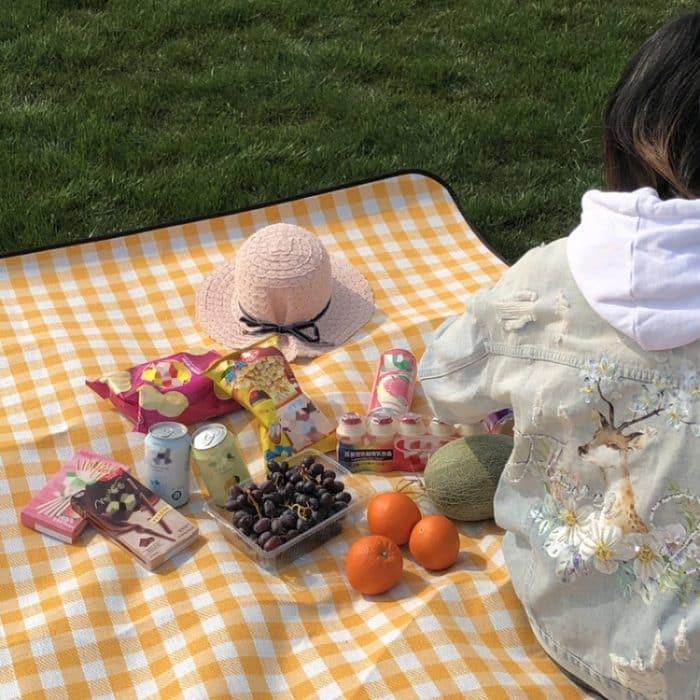 FP1409 6 mm verdickte, feuchtigkeitsbeständige Strandmatte, Outdoor-Camping-Zeltmatte mit Aufbewahrungstasche, 200x200cm – Bild 4