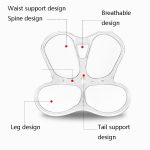 Büro Taille Blütenblätter Kissen Korrigierte Sitzhaltung Schwangere Frau Dekompression Blütenblätter, Red, Black – Bild 2