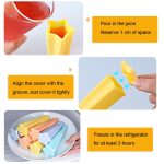 2 Sätze 4 in 1 Kinder Stern Popsicle Form Set Lebensmittelgrad Silikon Eisform Zufällige Farbe Lieferung – Bild 3