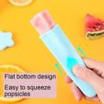 2 Sätze 4 in 1 Kinder Stern Popsicle Form Set Lebensmittelgrad Silikon Eisform Zufällige Farbe Lieferung – Bild 5