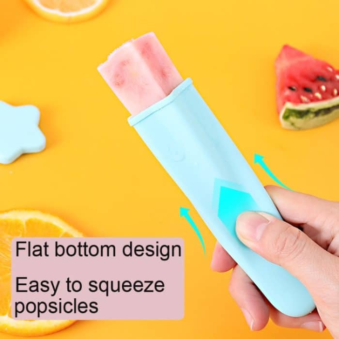 2 Sätze 4 in 1 Kinder Stern Popsicle Form Set Lebensmittelgrad Silikon Eisform Zufällige Farbe Lieferung – Bild 5