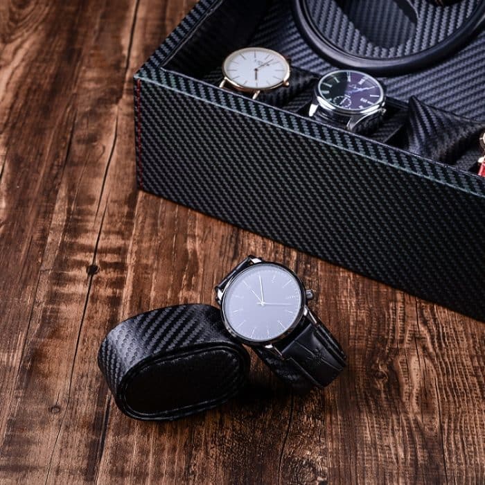 4 + 5 Epitopuhr rotierender Motor Aufbewahrungsbox Automatische Wickeluhr Shaker, UK-Stecker – Bild 4