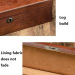 Aufbewahrungsbox für Uhren aus Weidenholz mit 6 Fächern, Schmuck-Sammelbox mit Schloss, 6 Slots Square, 6 Slots Rectangle – Bild 4