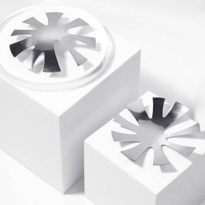 6 Stück Nagelkunst-Werkzeug, Kristall-Nagelherstellung, Kunststoff-Stahlplattenmodell, Silver, Fantasy, Gold – Bild 3