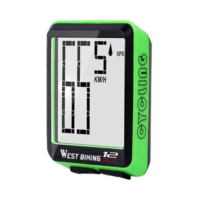 TBD0570334401A.jpg WEST BIKING Mountain Road Bike Wireless Big Character Table Big Screen Wasserdichter Nachtlicht-Geschwindigkeitsmesser, Night Light Speed Speedometer(Green), Night Light Speed Speedometer(Black), Night Light Speed Speedometer(Red)... – Bild 1