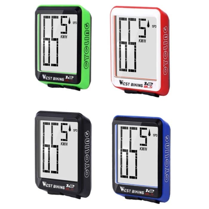 WEST BIKING Mountain Road Bike Wireless Big Character Table Big Screen Wasserdichter Nachtlicht-Geschwindigkeitsmesser, Night Light Speed Speedometer(Green), Night Light Speed Speedometer(Black), Night Light Speed Speedometer(Red)... – Bild 2