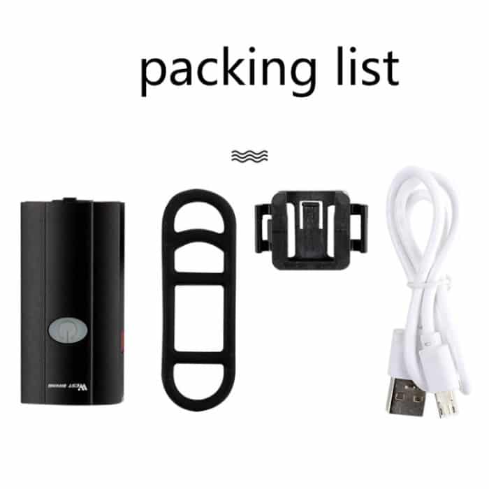 WEST BIKING YP0701281 Fahrradbeleuchtung, Helmbeleuchtung, Warnleuchten vorne und hinten, USB-Nachtfahr-Mountainbike-Ausrüstung mit Seitenlichtern, YP0701281 – Bild 9