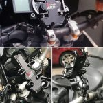 N-STAR NJN001 Motorrad Fahrrad kompatible Handyhalterung Aluminium Zubehör Reitausrüstung, Aluminum (With T Head), Aluminum (With Crooked Ball Head), Aluminum (With Pump Cover), Aluminum (With Expansion Head ), Aluminum (With M10 Ball) – Bild 7