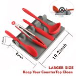 2-in-1-Löffelhalter aus Silikon für die Küche, Large (Gray), Medium (Gray), Large (Black), Medium (Black), Large (Red), Medium (Red), Large (Blue), Medium (Blue), Large (Orange), Medium (Orange), Large (Green), Medium (Green) – Bild 7