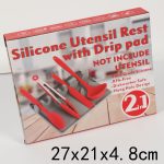 2-in-1-Löffelhalter aus Silikon für die Küche, Large (Gray), Medium (Gray), Large (Black), Medium (Black), Large (Red), Medium (Red), Large (Blue), Medium (Blue), Large (Orange), Medium (Orange), Large (Green), Medium (Green) – Bild 2