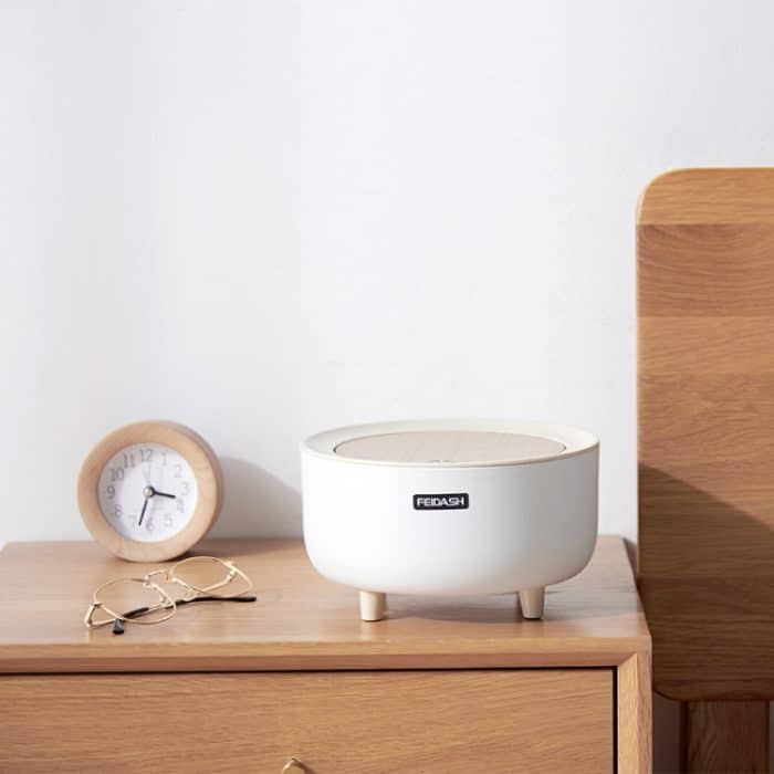 Mini-Desktop-Mülleimer kann einfache Presse Grunge-Speicher-Eimer-Studentenwohnheim-Bett-Kabinett Runde Müllkartusche – Bild 7