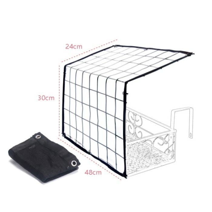 Blumenrahmen-Sonnenschutznetz, Balkon-Blumen-Sonnenschutz, Regenrahmen-Abdeckung, Baldachin, 48x24x30cm, 60x24x30cm, 79x24x30cm, 120x24x30cm – Bild 9