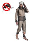 Camping Abenteuer Anti-Moskito-Anzug Sommer Angeln atmungsaktive Mesh-Kleidung, Spezifikation:, Anti-mosquito Clothing, Anti-mosquito Pants, 2 PCS Anti-mosquito Gloves, Mosquito Foot Cover, 2 PCS Mosquito Foot Cover, Four-piece – Bild 2