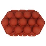 3 Stück halbkreisförmige Silikon-Kuchenform, Schokoladenbombenform, Semicircle Silicone Cake Mold – Bild 2