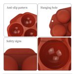 3 Stück halbkreisförmige Silikon-Kuchenform, Schokoladenbombenform, Semicircle Silicone Cake Mold – Bild 4