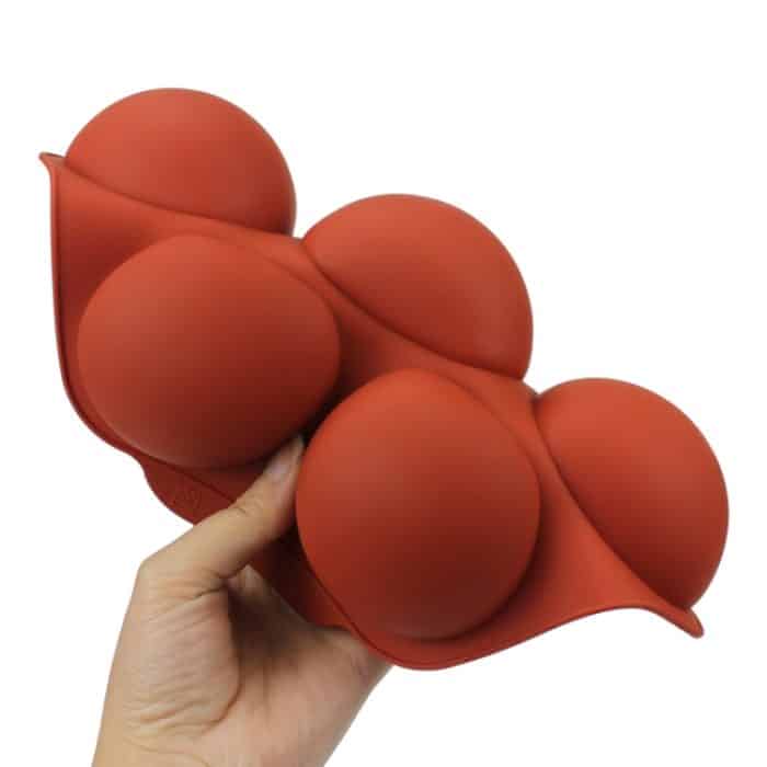 3 Stück halbkreisförmige Silikon-Kuchenform, Schokoladenbombenform, Semicircle Silicone Cake Mold – Bild 7