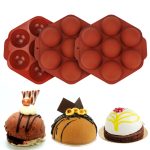 3 Stück halbkreisförmige Silikon-Kuchenform, Schokoladenbombenform, Semicircle Silicone Cake Mold – Bild 8